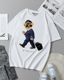 Premium Final Call Pilot Bear White T-Shirt