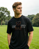 Gang Ster Premium Black Drop Shoulder Digital Printed T-Shirt