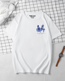 Premium Front And Back Footprint T-Shirt In White