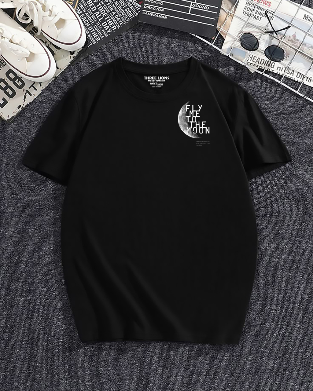 Premium Front And Back Fly Me to the Moon T-Shirt