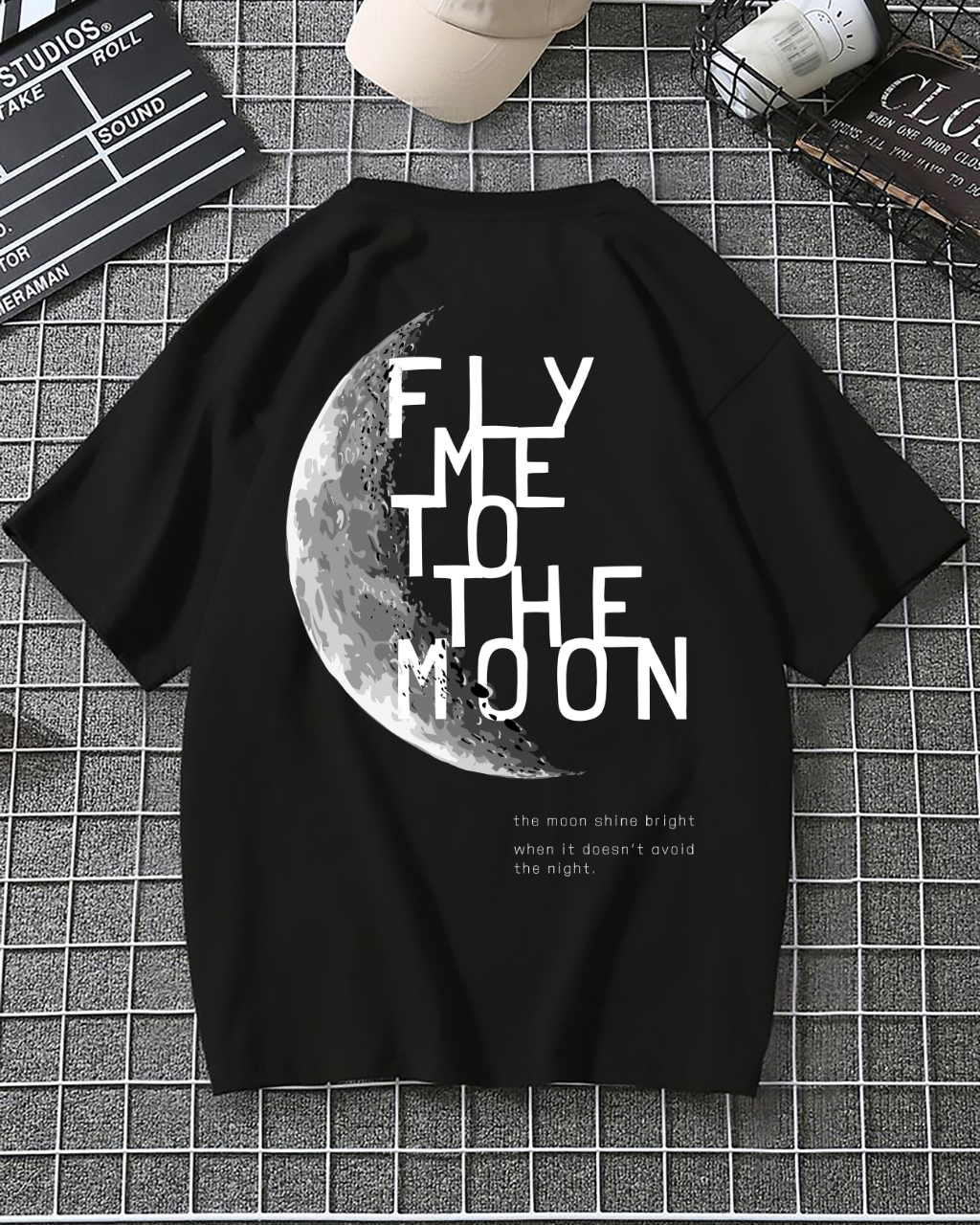 Premium Front And Back Fly Me to the Moon T-Shirt