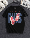 Made in Paris Sneakers Graphic Black T-Shirt