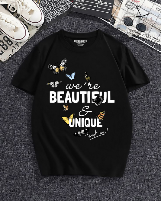 Beautiful & Unique Butterfly Black T-Shirt