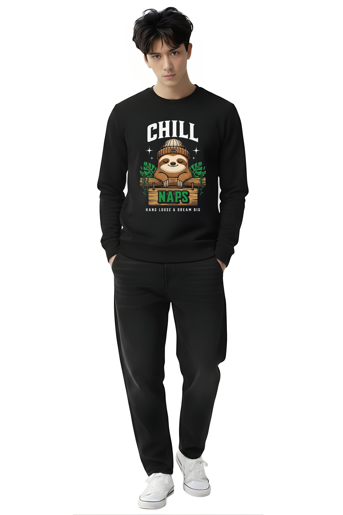 Chill Sloth Crew Sweatshirt