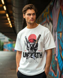 Undeath Soul Premium White Drop Shoulder Digital Printed T-Shirt