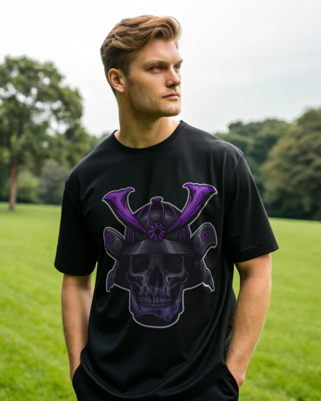 Brooklyn Premium Black Drop Shoulder Digital Printed T-Shirt