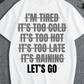 Premium Front And Back Let’s Go T-Shirt in White Color