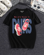 Made in Paris Sneakers Graphic Black T-Shirt