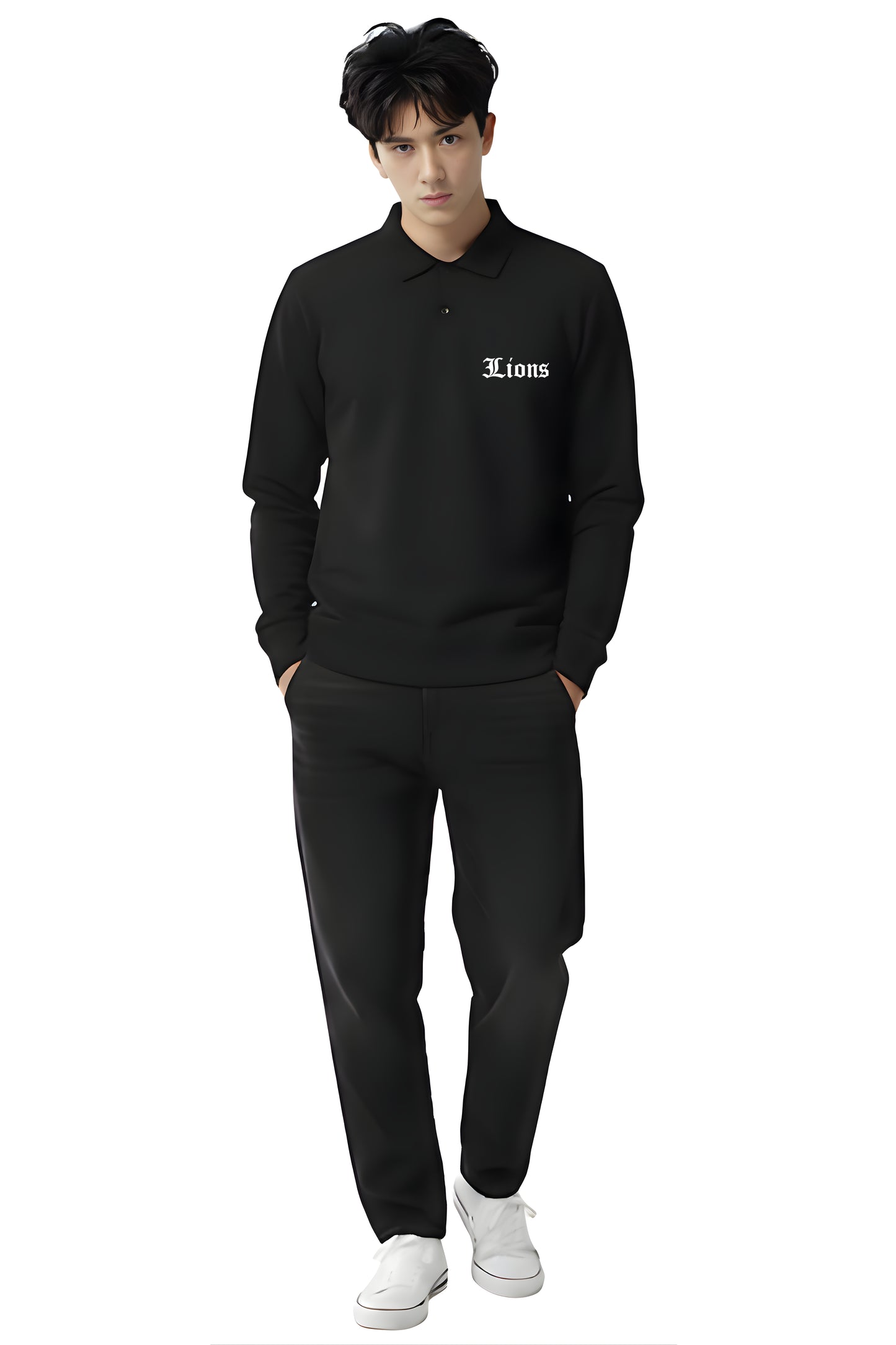 Mecha-Ninja Stealth Polo Sweatshirt