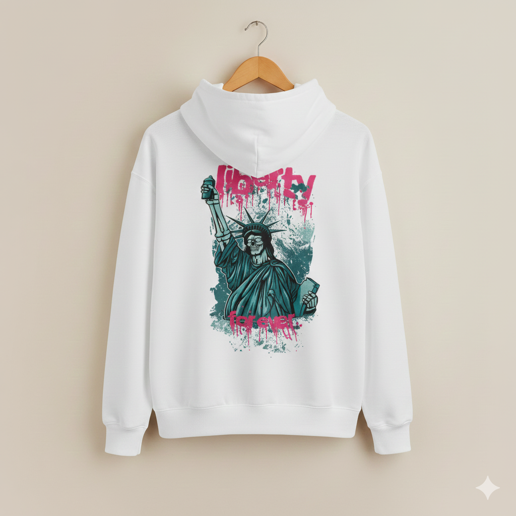 Skull Liberty Graffiti